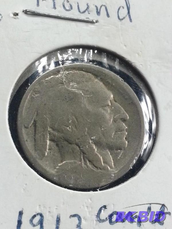 1913 S Buffalo Nickel Variety 1 Mound