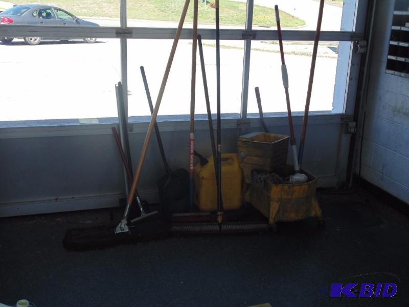 Lot of Misc. Mops & Brooms