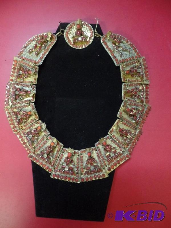 Handmade Metal & Stone Necklace