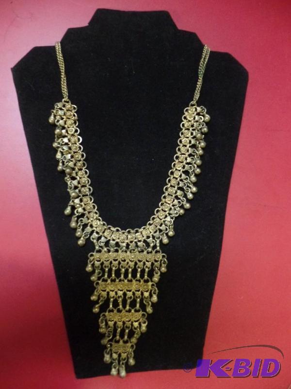 Handmade Ornate Metal Necklace