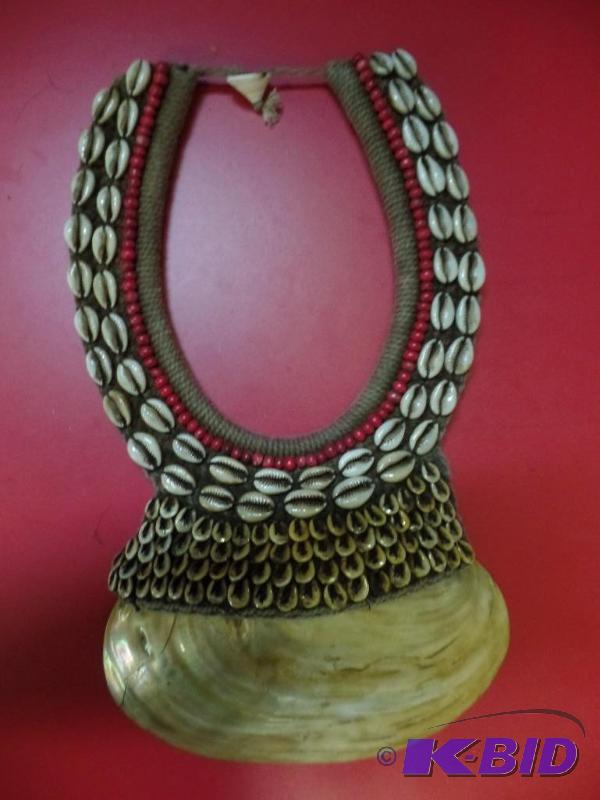 Large Handmade Hemp & Shell Necklace