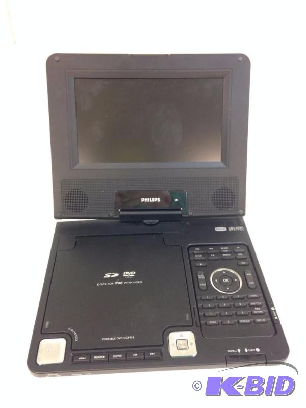 lot 23 image: 7" Philips Portable DVD Player DCP7503...
