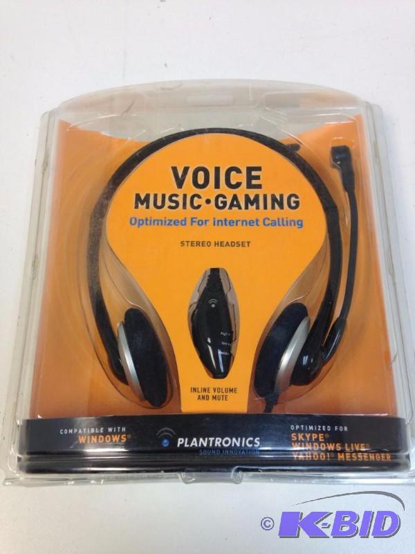 lot 28 image: NEW Plantronics Voice, Music and Gaming Stere...
