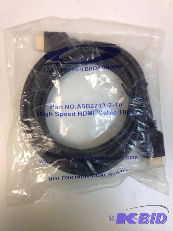 lot 37 image: NEW 10 Foot High Speed HDMI Cable Part Numbe...