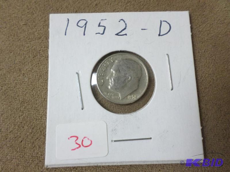 1952-D Roosevelt Dime...
