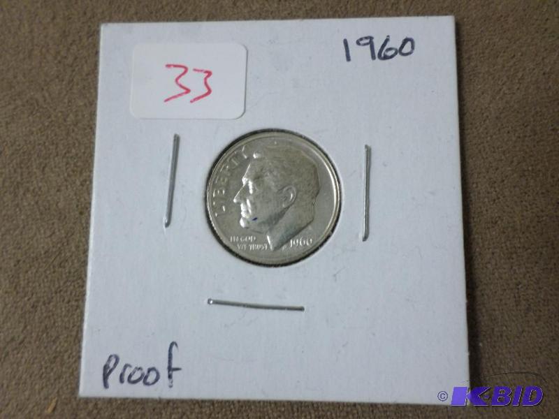 1960 Roosevelt Dime, Proof PR-63...