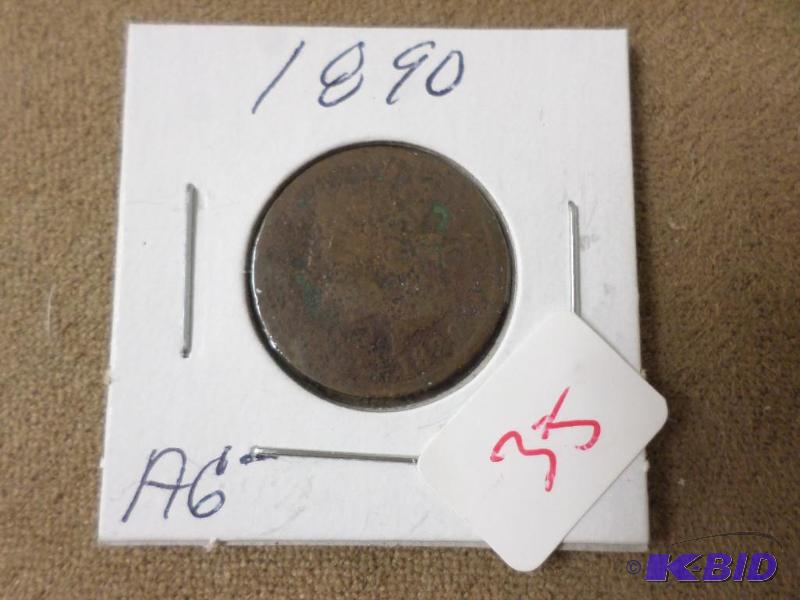 1890 Indian Head Penny, Dark &amp Weathered ...