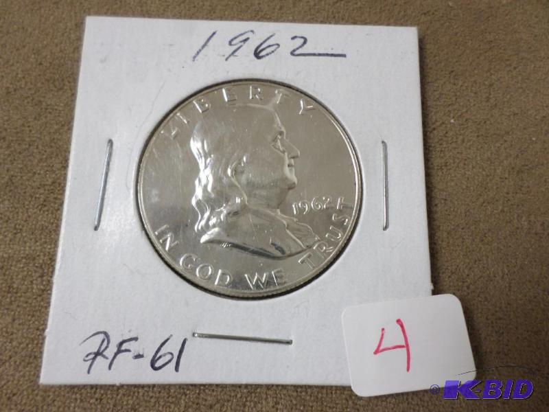 1962 Franklin Half, Proof PR61...