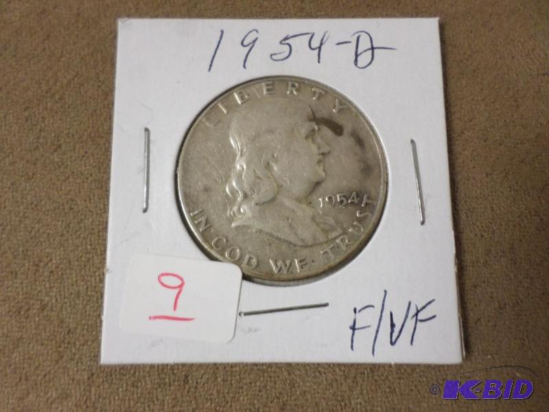 1954-D Franklin, FVF...