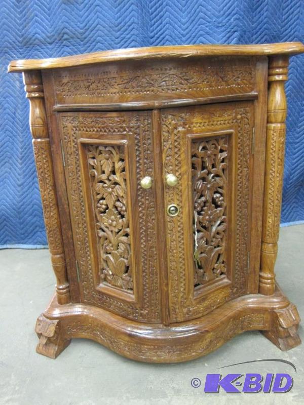 Ornate Wood Cabinet