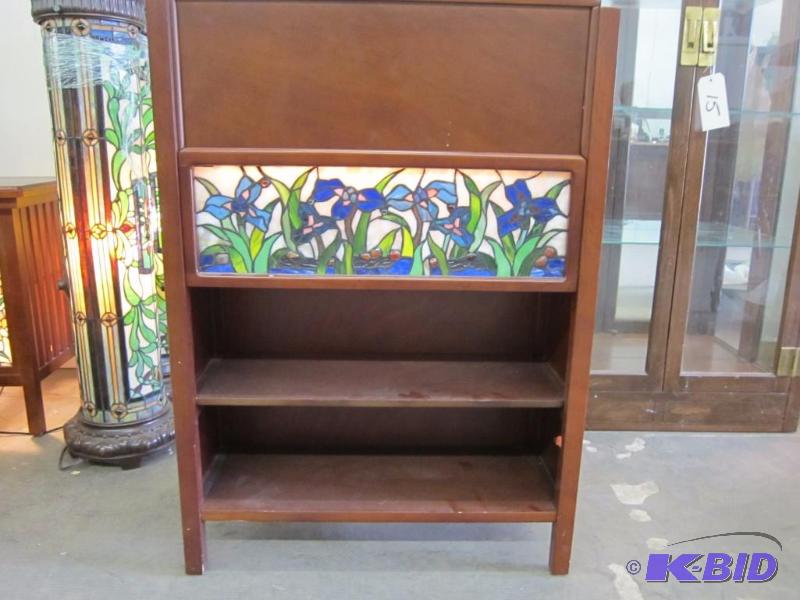 Lighted Bookcase Plant Stand