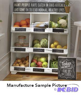 Nine Cubby Shelf - Each cubby has an erasable...