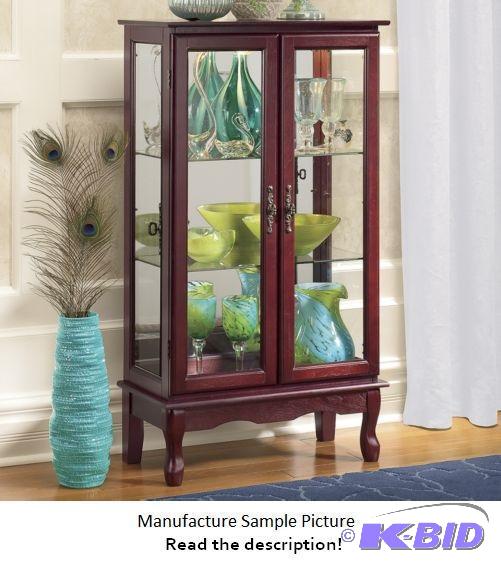 Two Door Lighted Cabinet Exclusive - A statel...