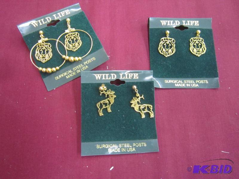Set of 3 pairs of NEW Earring