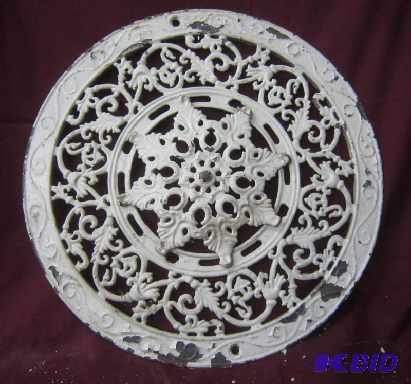 Metal Grate - 16 round Cream