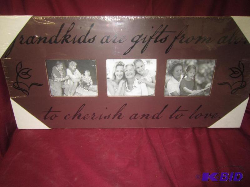 26 x 12 three pictures - Grandkids are gifts from above