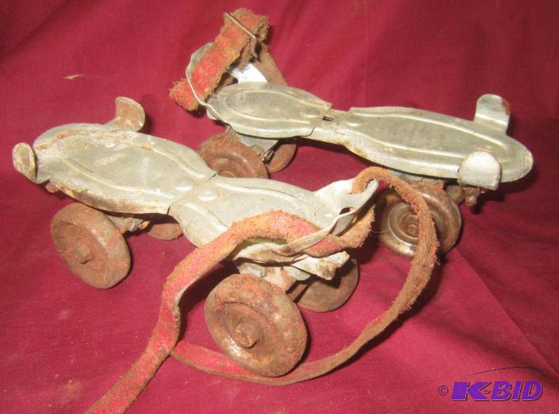 Collectible Metal Roller Skates Los Union Company #36 Adjustable