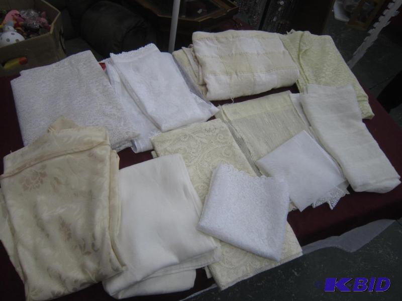 VERY LARGE BOX LOT OF LINENS