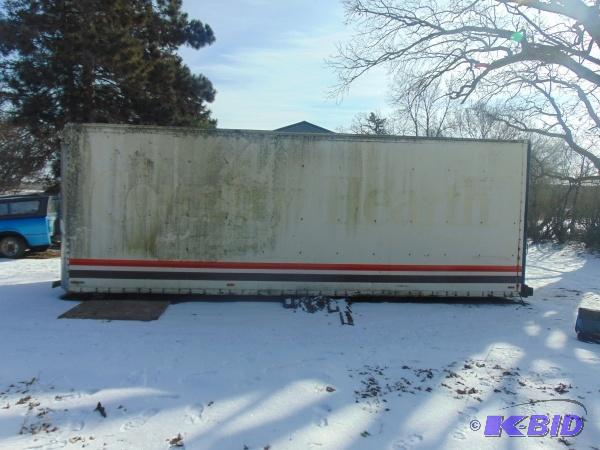 lot 5 image: Storage Container Box Truck Box   Measures 8...