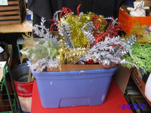 very large lot of glittery floral decor holid...