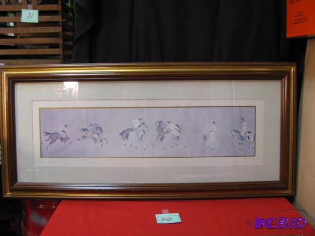 vintage Mongolian polo art see photos...