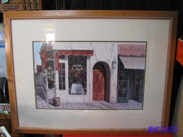 larger framed bistro print Shvaiko 1995 &nbsp...