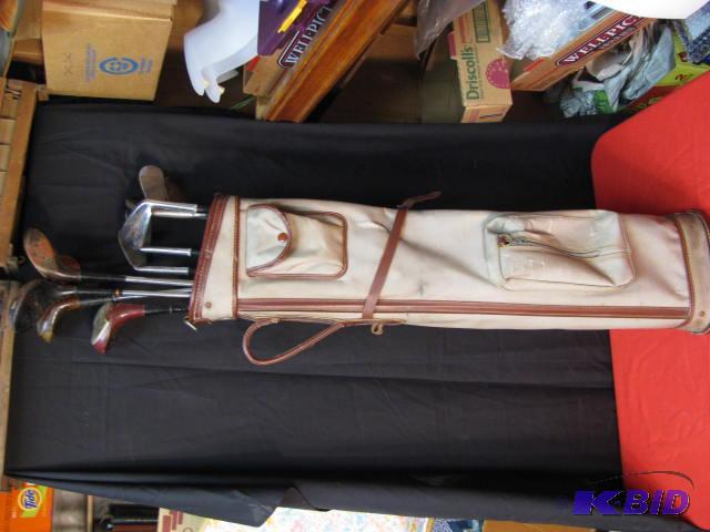 vintage golf clubs and bag-- Wilson--Power Gr...