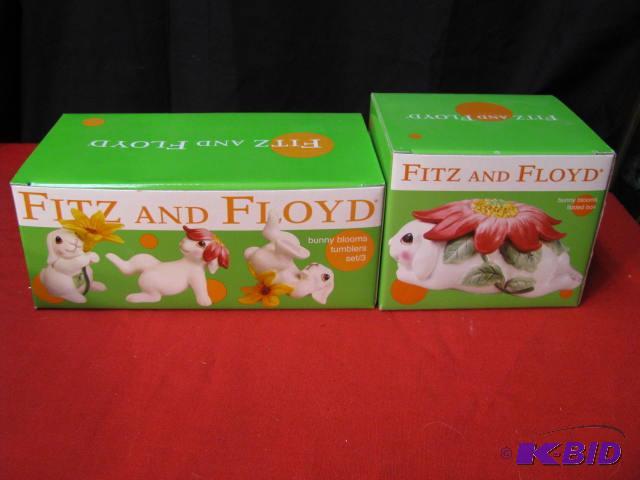 two Fritz and Floyd NIB figurines...