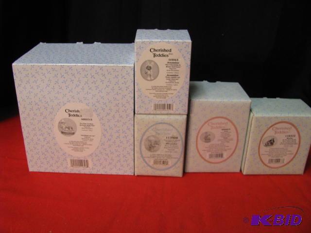 5 NIB Cherished Teddies see photos...