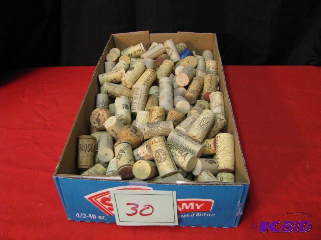 lot of wine bottle corks for art projects...