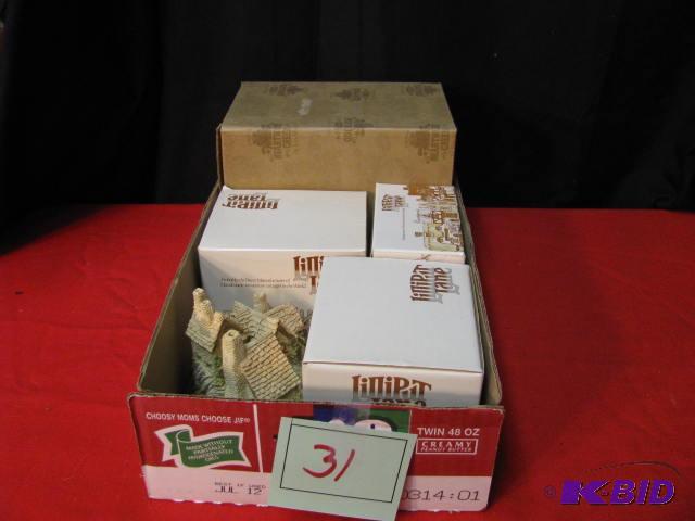 Collectible cottages, Jim Shore and David Win...