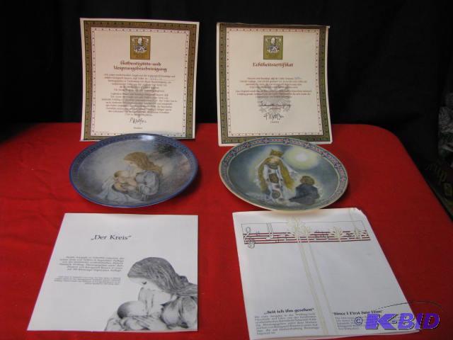 Two NIB German made collector plates both hav...
