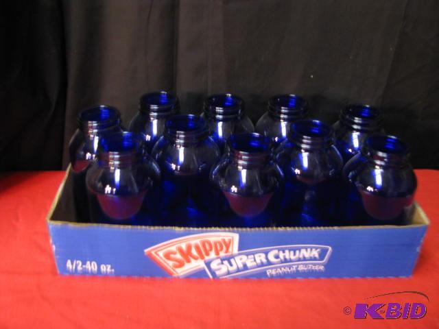 (10) 500ml cobalt blue jars see pinterest for...