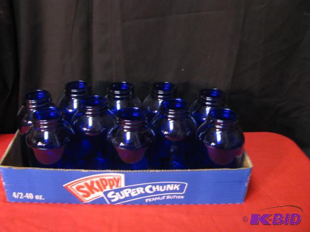 (10) 500ml cobalt blue jars see pinterest for...