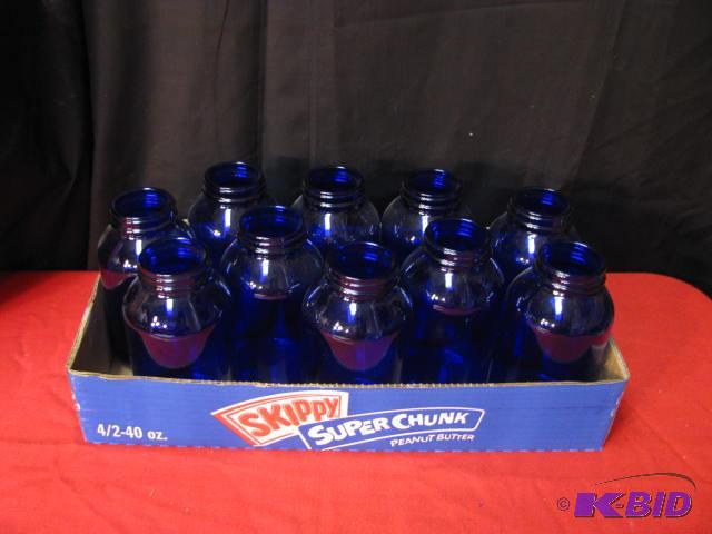 (10) 500ml cobalt blue jars see pinterest for...