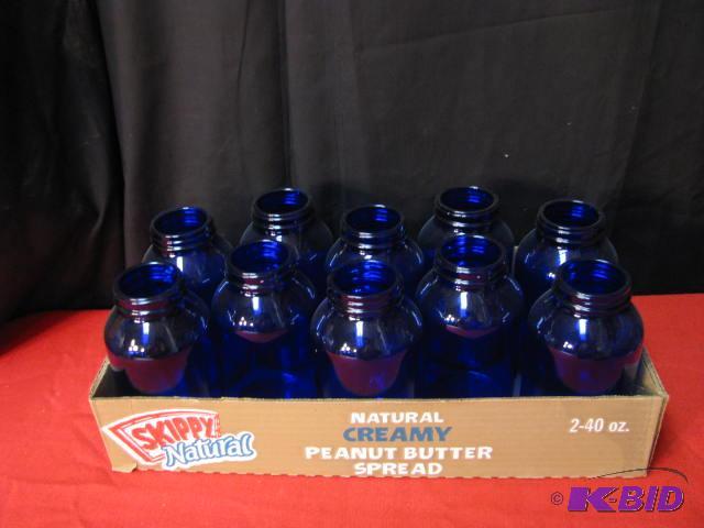 (10) 500ml cobalt blue jars see pinterest for...