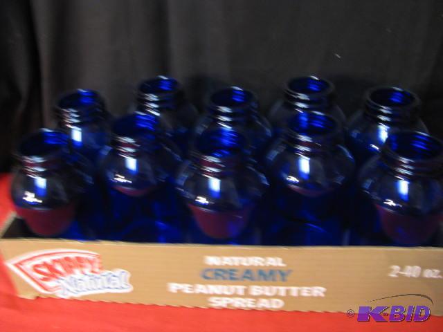 (10) 500ml cobalt blue jars see pinterest for...