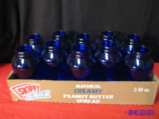 (10) 500ml cobalt blue jars see pinterest for...