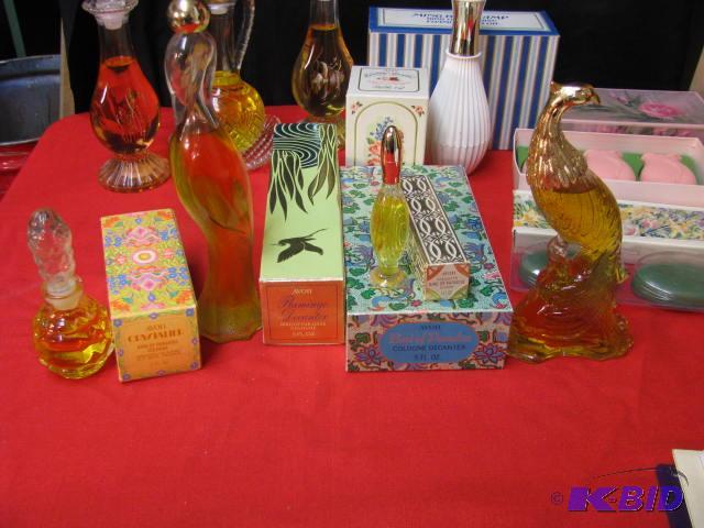 large lot of avon gift cologne bottles severa...