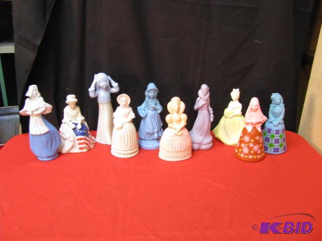 (10) vintage Avon lady cologne bottles see ph...