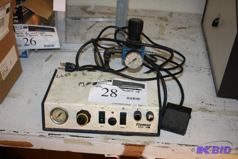 lot 28 image: Fishman 8300 Power Supply wGauge & Cords.