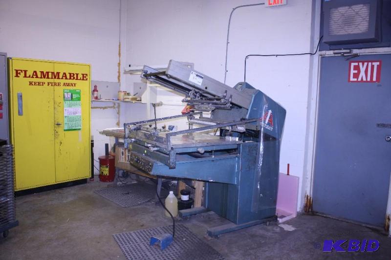 lot 3 image: American Screen Printing Equipment Co. Printing MachinePress 43.5 x 62 x 55.