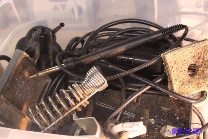 lot 32 image: Box Lot of (4) Including (2) Temperature Regulators and (2) Stands.