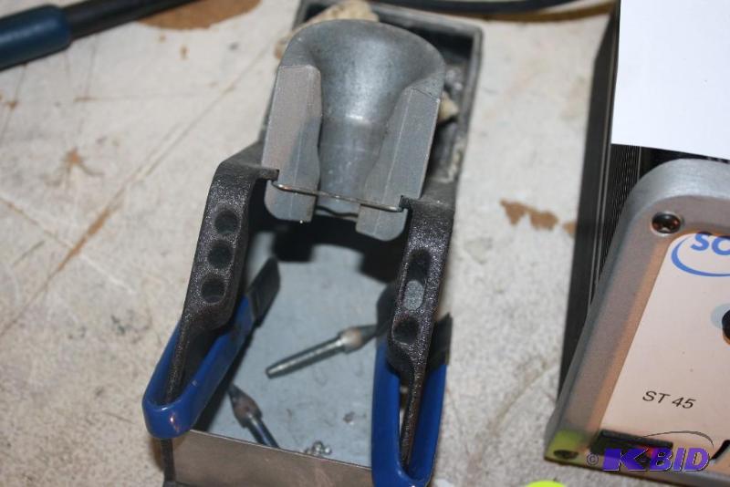 lot 49 image: Lot of (2) Including (1) Temperature Regulator and (1) Soldering Iron Stand.
