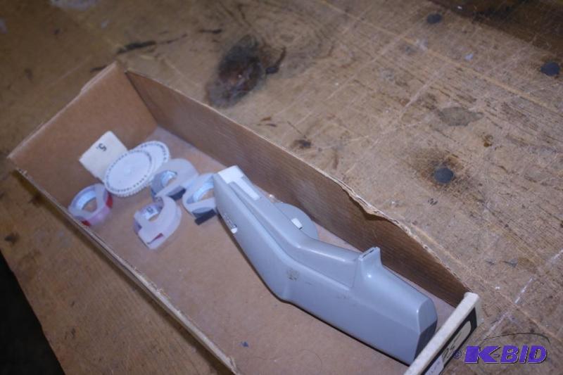 lot 59 image: Box lot Including Label Gun Set.