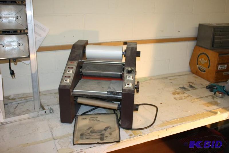 lot 6 image: GBC Brand Laminator, 15x18x15, Tested and Operational.