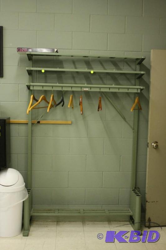 lot 74 image: 16x51x77 Coat and Shoe Storage Rack.