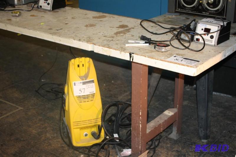 lot 83 image: 24x106x30 Table, Contents Not Included.