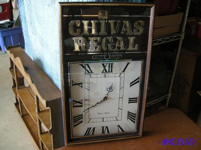 lot 112 image: Chivas Regal Clock
