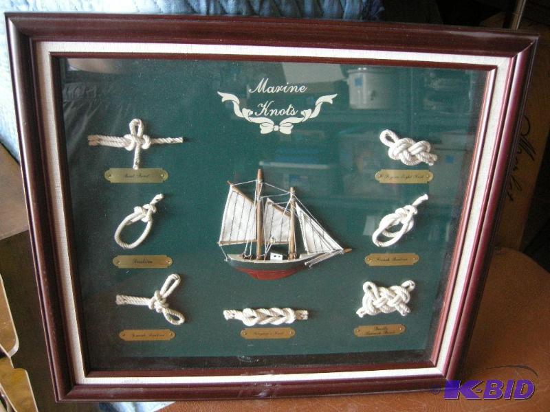 lot 125 image: Framed Marine Knots display